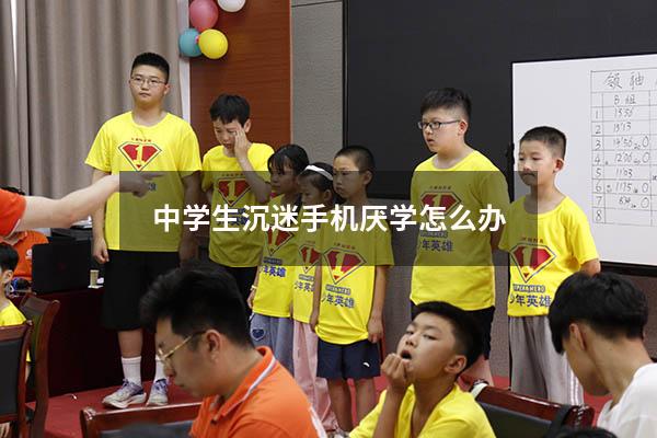 中学生沉迷手机厌学怎么办
