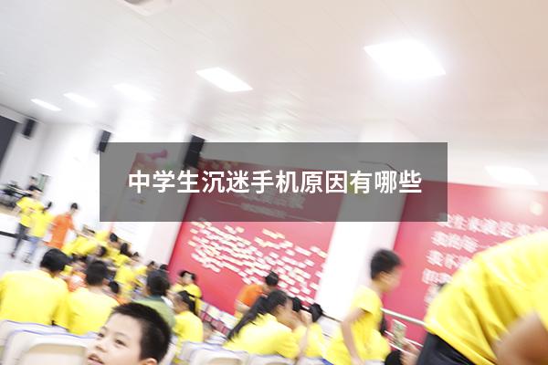 中学生沉迷手机原因有哪些（中小学生沉迷手机的原因）