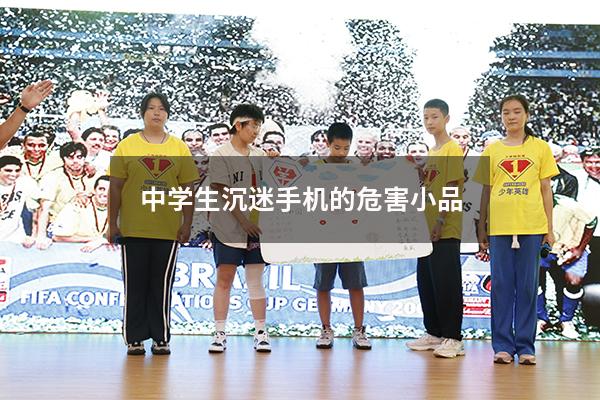 中学生沉迷手机的危害小品