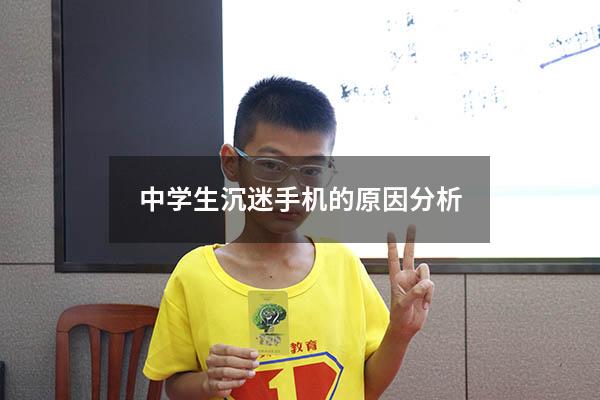 中学生沉迷手机的原因分析