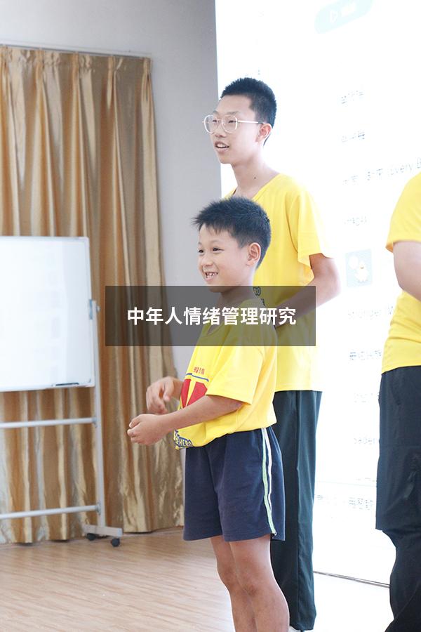 中年人情绪管理研究