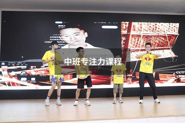 中班专注力课程