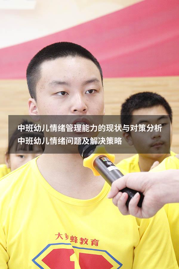 中班幼儿情绪管理能力的现状与对策分析（中班幼儿情绪问题及解决策略）