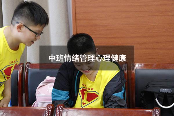 中班情绪管理心理健康