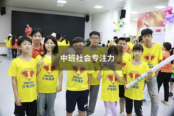 中班社会专注力