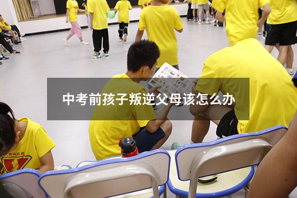 中考前孩子叛逆父母该怎么办（上初三的孩子有点叛逆该怎样教育）