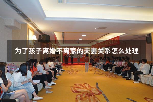 为了孩子离婚不离家的夫妻关系怎么处理