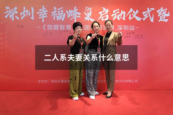 二人系夫妻关系什么意思