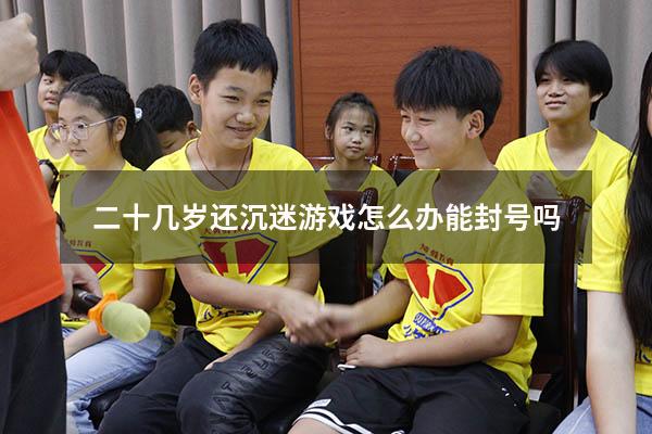 二十几岁还沉迷游戏怎么办能封号吗