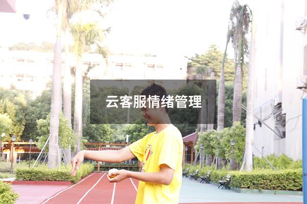 云客服情绪管理