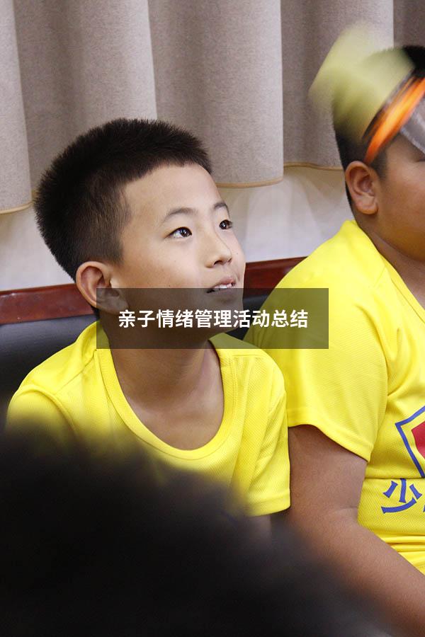亲子情绪管理活动总结