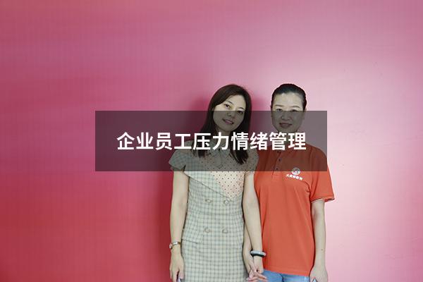 企业员工压力情绪管理