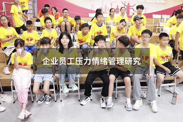 企业员工压力情绪管理研究
