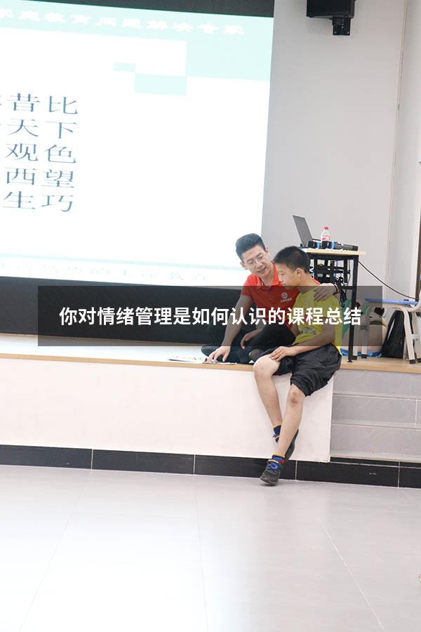 你对情绪管理是如何认识的课程总结