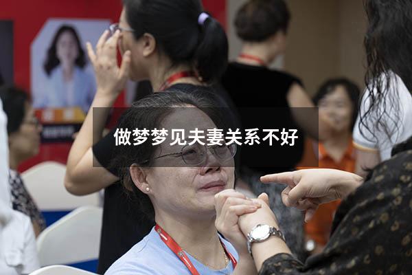 做梦梦见夫妻关系不好
