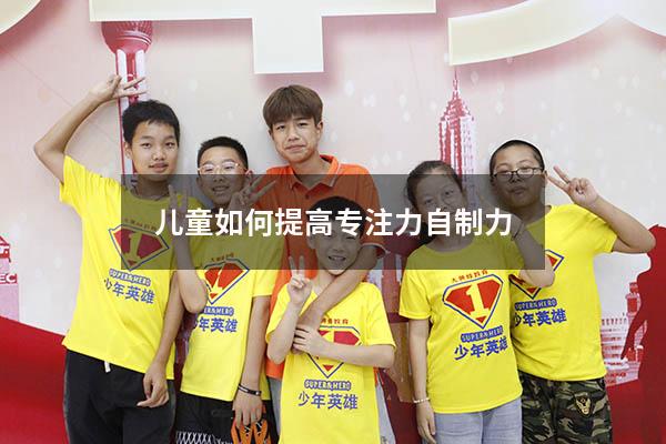 儿童如何提高专注力自制力
