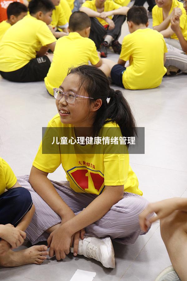 儿童心理健康情绪管理