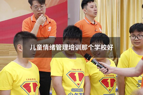 儿童情绪管理培训那个学校好