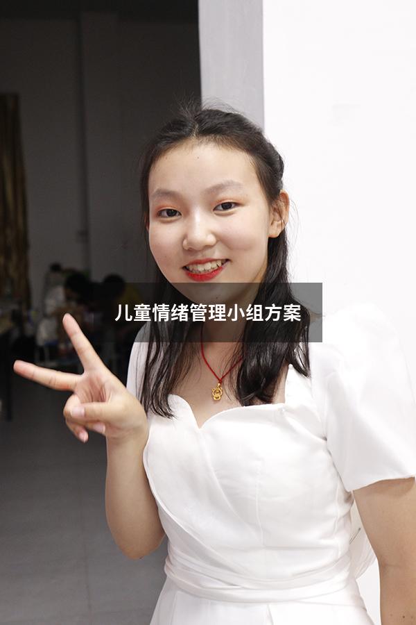 儿童情绪管理小组方案