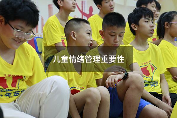儿童情绪管理重要性