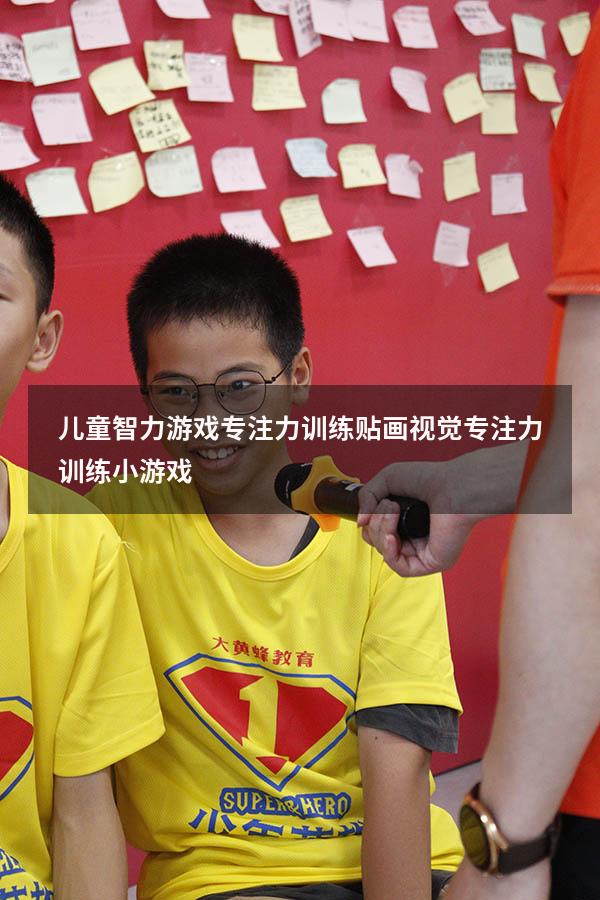 儿童智力游戏专注力训练贴画（视觉专注力训练小游戏）