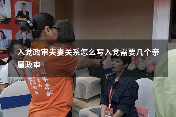 入党政审夫妻关系怎么写（入党需要几个亲属政审）