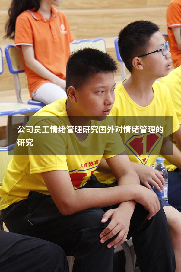 公司员工情绪管理研究（国外对情绪管理的研究）