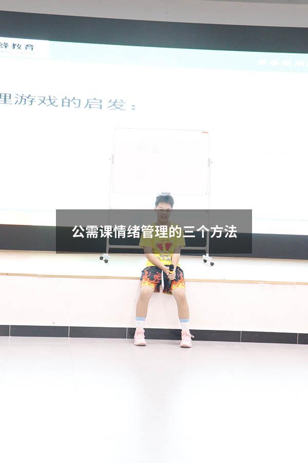 公需课情绪管理的三个方法