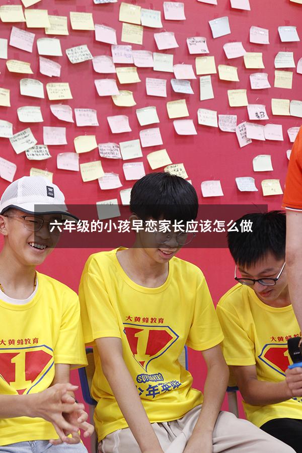 六年级的小孩早恋家长应该怎么做