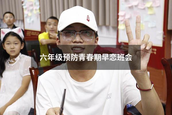 六年级预防青春期早恋班会5844