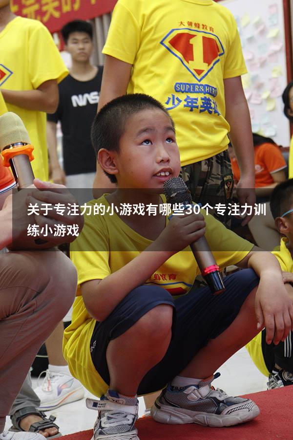 关于专注力的小游戏有哪些（30个专注力训练小游戏）