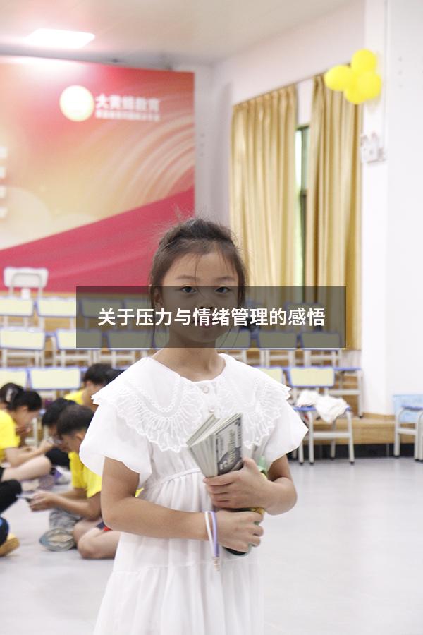 关于压力与情绪管理的感悟