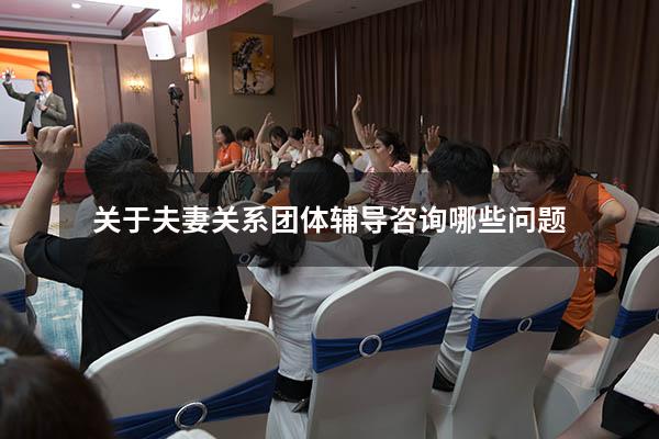 关于夫妻关系团体辅导咨询哪些问题