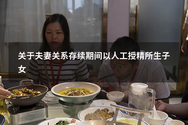 关于夫妻关系存续期间以人工授精所生子女