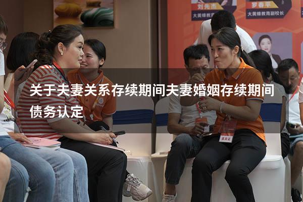 关于夫妻关系存续期间（夫妻婚姻存续期间债务认定）