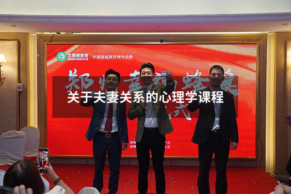 关于夫妻关系的心理学课程