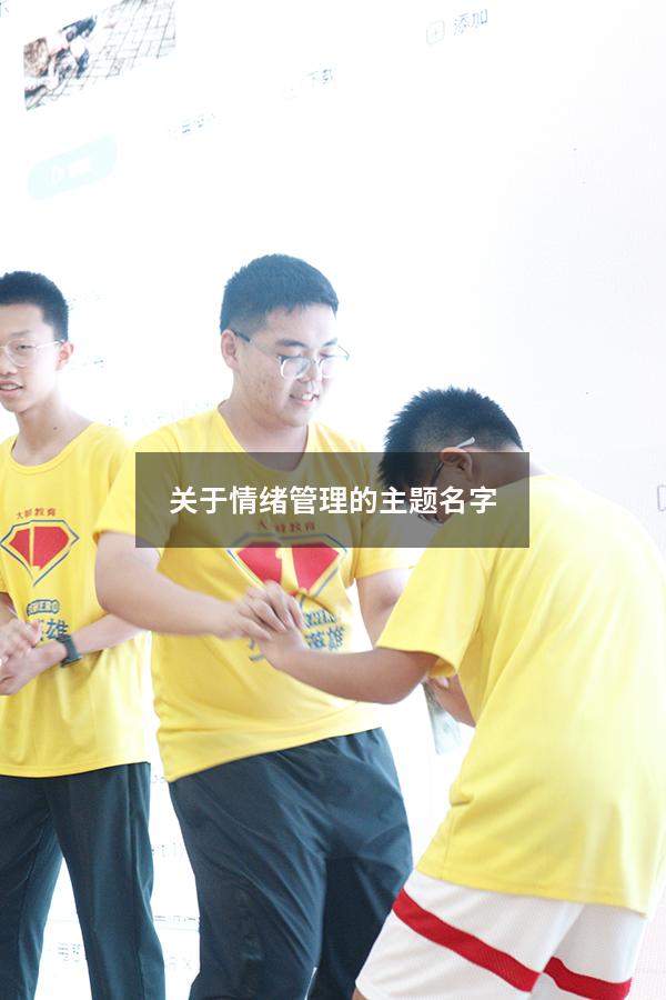 关于情绪管理的主题名字