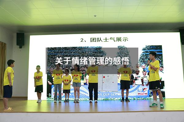 关于情绪管理的感悟