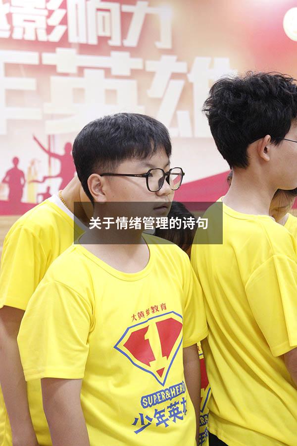 关于情绪管理的诗句