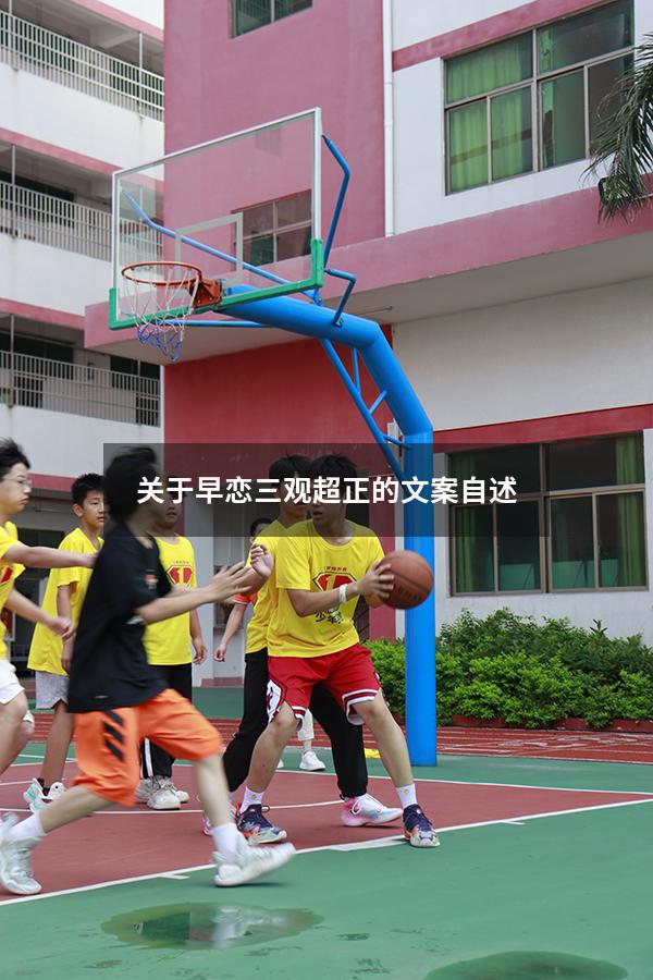 关于早恋三观超正的文案自述