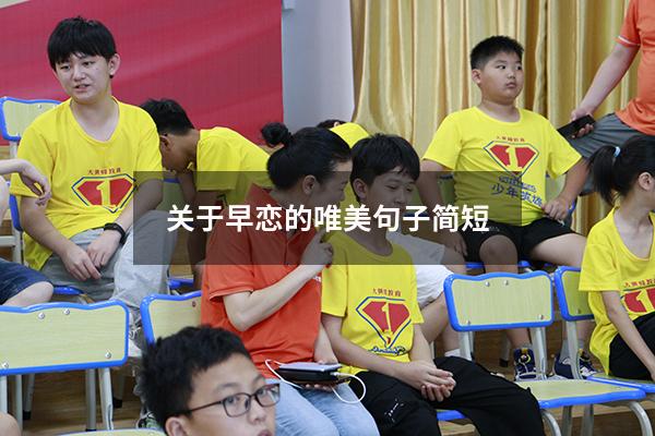 关于早恋的唯美句子简短