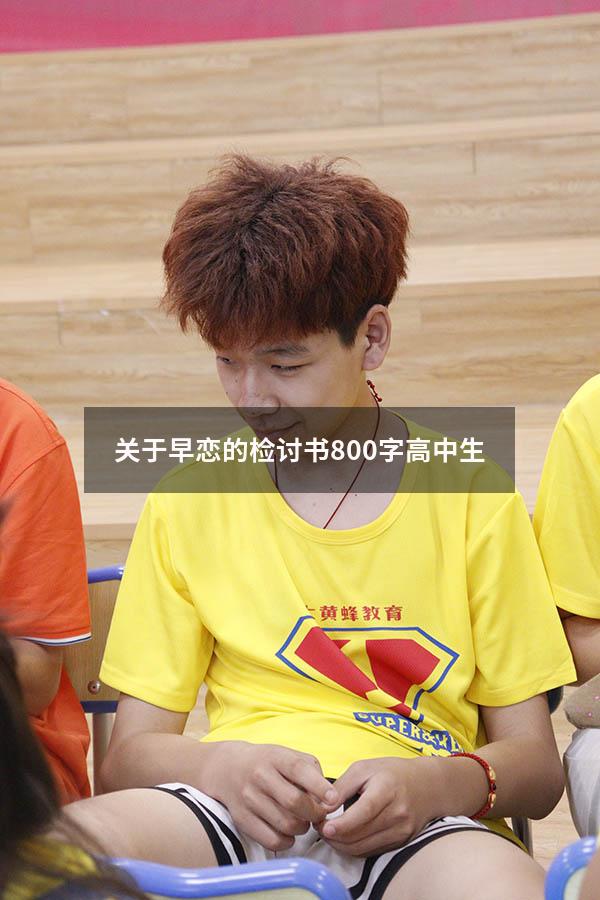 关于早恋的检讨书800字高中生