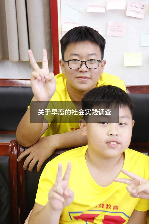 关于早恋的社会实践调查