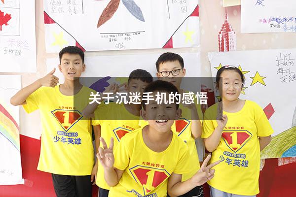 关于沉迷手机的感悟