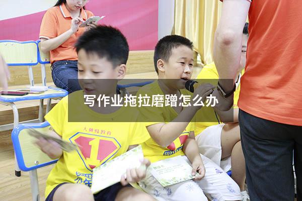 写作业拖拉磨蹭怎么办