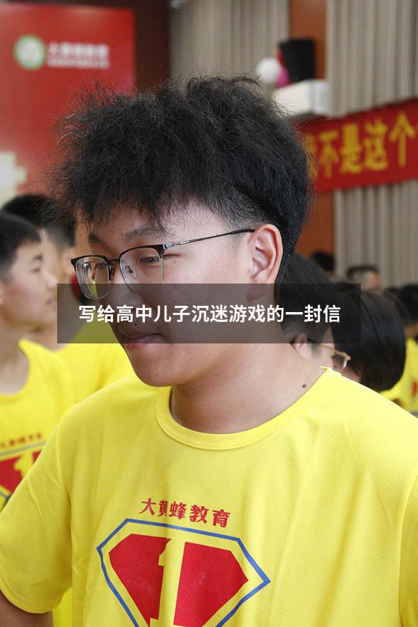 写给高中儿子沉迷游戏的一封信