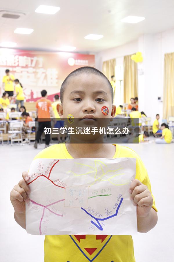 初三学生沉迷手机怎么办