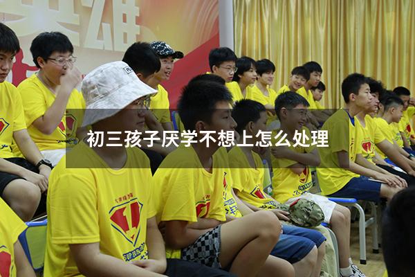 初三孩子厌学不想上怎么处理