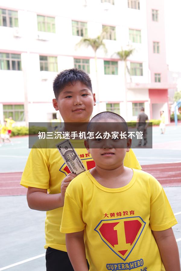 初三沉迷手机怎么办家长不管