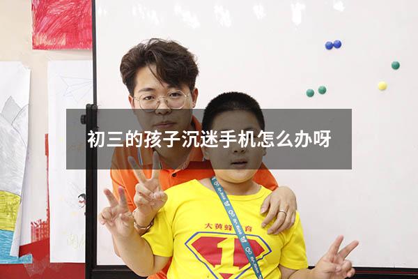 初三的孩子沉迷手机怎么办呀